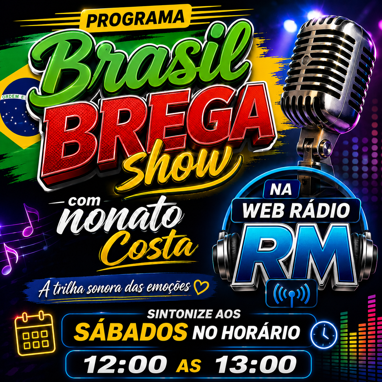 Programa Brasil Brega Show Com Nonato Costa