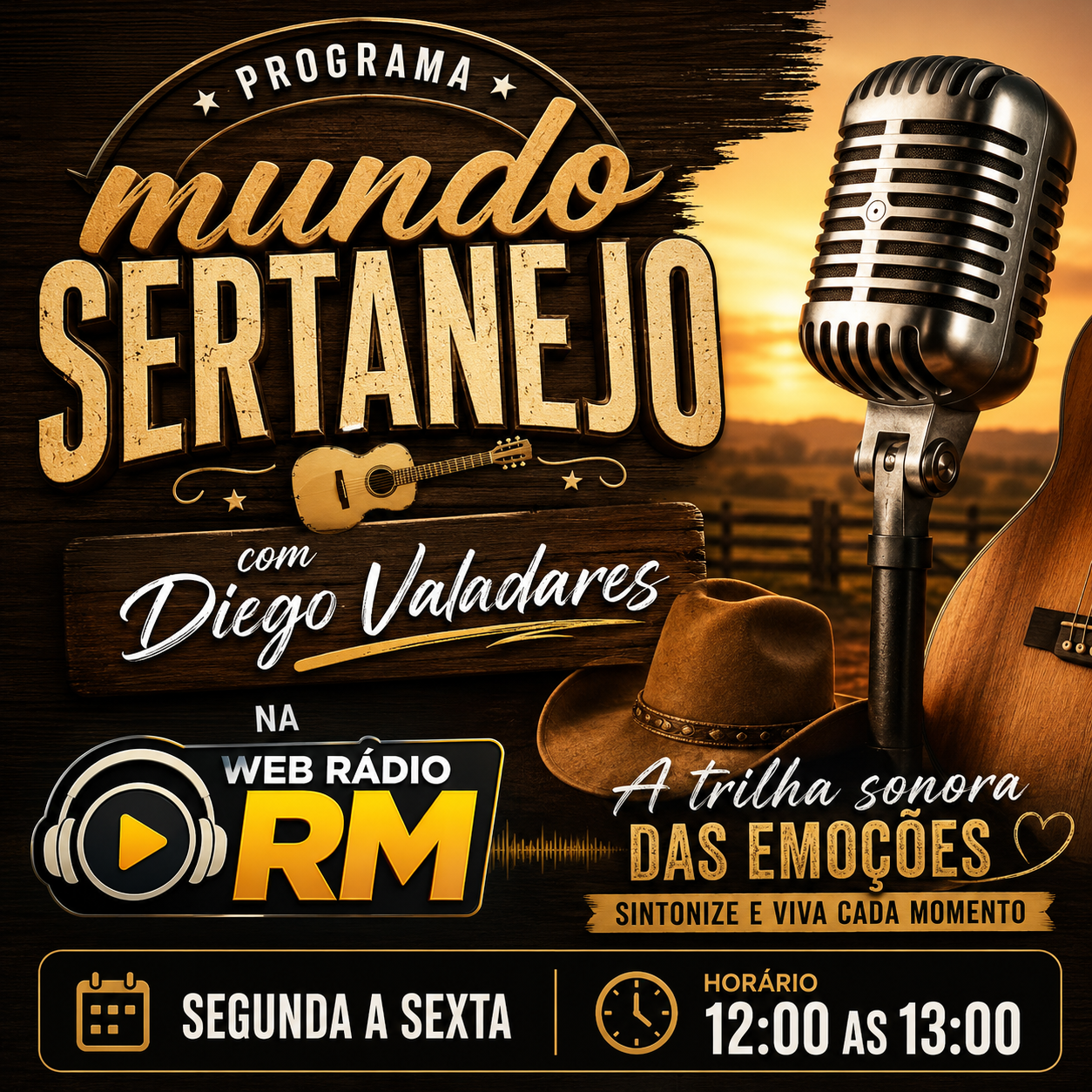 Programa mundo sertanejo com Diego Valadares