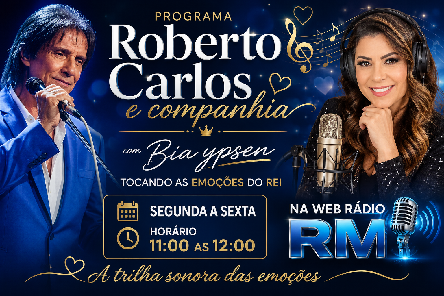 Programa Roberto Carlos e Compainha com bia ypsen
